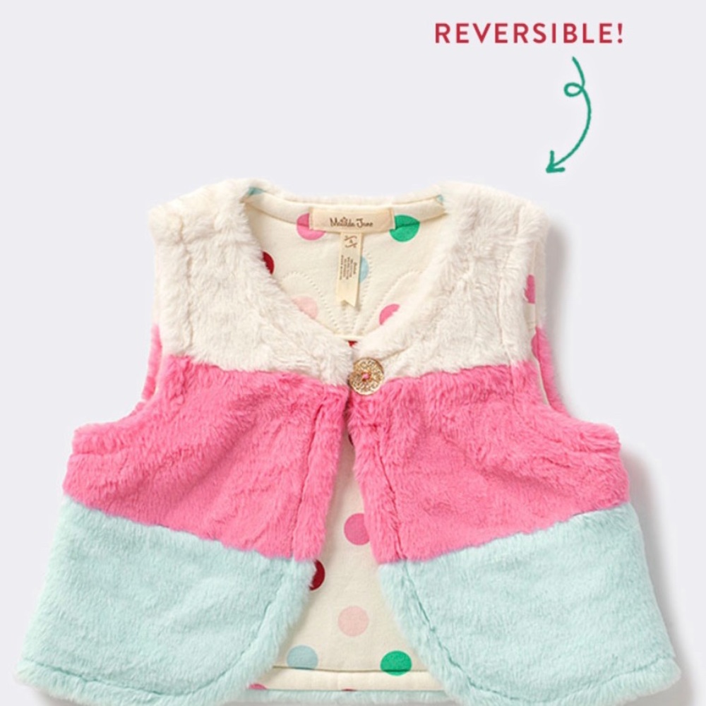 Gum drop holiday vest size 2